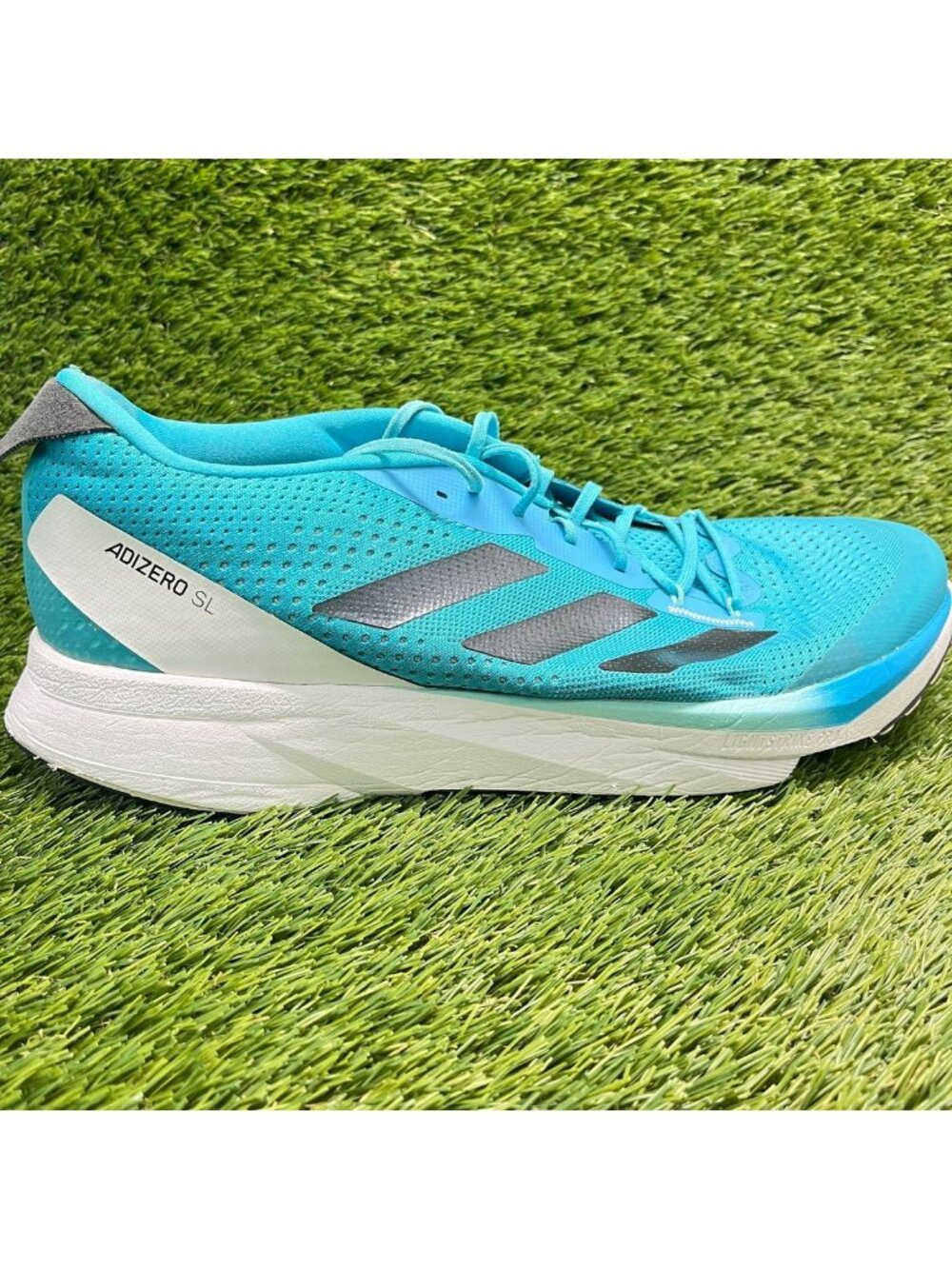 Adidas Adizero SL Mens Size 12 Blue Black White Athletic Running Shoes Sneakers